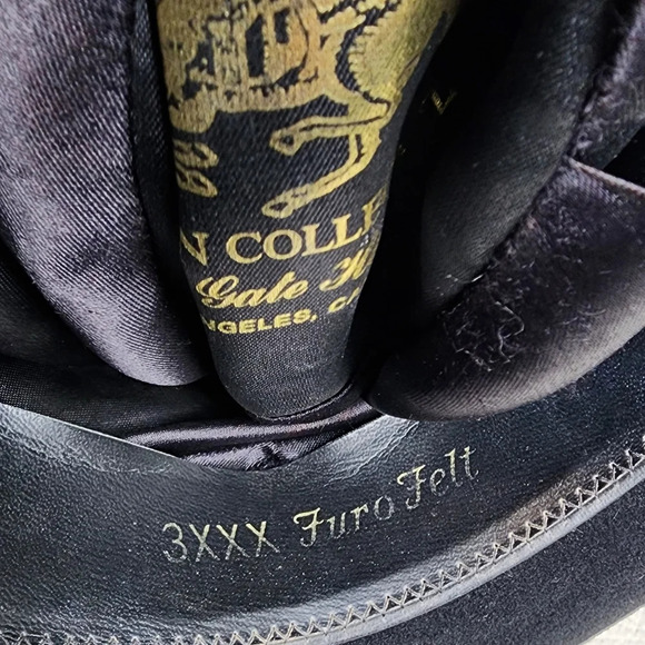 Golden Gate Hat Co, Western Collection wool-blend black hat. - Picture 3 of 16